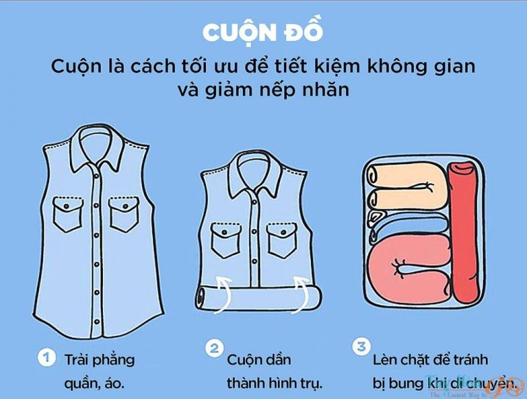 Lưu ý chất liệu quần áo cất vào vali