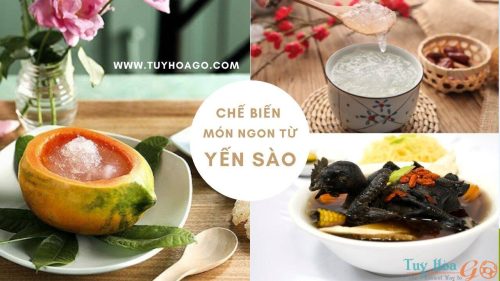 Chế biến món ngon từ yến sào